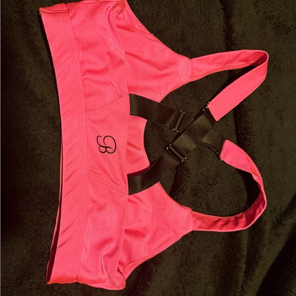 Bombshell Sportswear Neon Pink Sports bra and legging set - Picture 3 of 10
